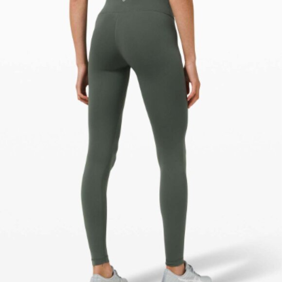 LULULEMON SMOKED SPUCE HIGH RISE YOGA PANT Size 4 - Picture 2 of 5